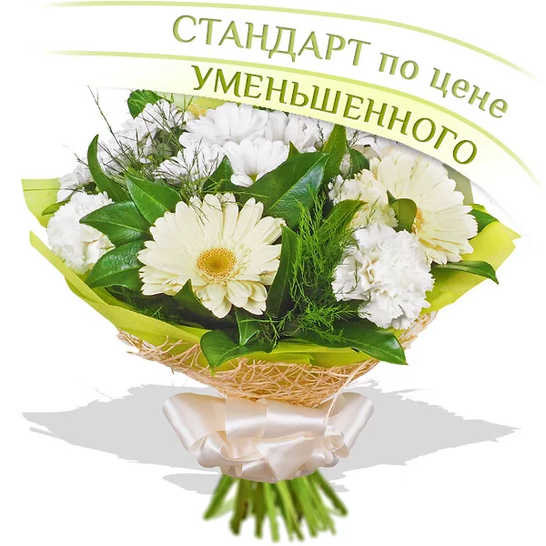 Ласковое утро - букет из гербер, гвоздик и хризантем